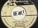 BLUES BUSTERS/BYRON LEE - LOVE ME FOREVER/I WON'T LET YOU GO 45 KENTONE HEAR IT