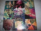 LP - ANTHRAX - SOUND OF WHITE NOISE - AUTOGRAPHED INNER SLEEVE - 1993 - BRAZIL