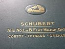 SCHUBERT TRIO NO1 IN B FLAT MAJOR OP 99 CORTOT, THIBAUD & CASALS HMV DB947-50