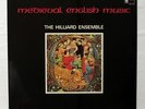 PAUL HILLIER - MEDIEVAL ENGLISH MUSIC - HILLIARD ENSEMBLE - HARMONIA MUNDI LP NM