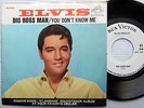 ELVIS PRESLEY Big Boss Man You Don't Know Me Pict Slve WHITE LABEL PROMO 45 e674