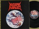 NUCLEAR ASSAULT, HANDLE WITH CARE, LP 1989 UK 1ST PRESS A/B1 EX/EX INNER/SL