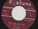EDDIE JACKSON Rock And Roll Baby 45 on Fortune Detroit Rockabilly HEAR