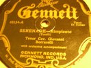 78 rpm-Tenor c.GIOVANNI BORRACELLI - Serenades - GENNETT RECORDS 40154