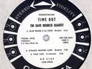 Jazz LP-Dave Brubeck-Time Out-Stereo-6 Eye White Label Promo-Audiophile Jazz LP