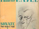 RARE FRENCH JEANNE GAUTIER/ YVONNE LEFEBURE PLAYS MAURICE RAVEL VIOLIN SONATA EP