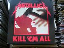 METALLICA lp KIll Em All MEGAFORCE VG, inner