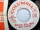 MEL TILLIS Walk On Boy b/w Say WHITE LABEL PROMO Popcorn COUNTRY 45 w3614