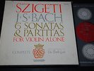 Szigeti Bach Sonatas & Partitas for Solo Violin Ed1 US Vanguard Plum 3LP NM