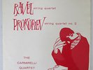 DECCA LXT 5587 (SXL 2231) *CARMIRELLI QUARTET* RAVEL PROKOFIEV STRING QUARTETS