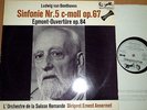  Ansermet RARE 1ED LP EURODISC WHITE LAB NM Symph 5 Beethoven