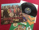 THE BEATLES SGT PEPPER MONO -1 -1 CUTOUT EMI INNER 1967 UK 1ST VINYL LP VG