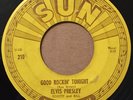 ELVIS PRESLEY GOOD ROCKIN' TONIGHT ON SUN 210 WITH PUSH MARKS CLEAN LABELS