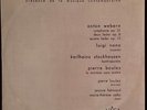WEBERN / NONO / STOCKHAUSEN / BOULEZ AVANT-GARD CONTEMP. 60'S FRENCH PRES EX CON