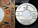 Linda Gail Lewis BREAK UP THE PARTY / Small Red Diary 45 WL PROMO Popcorn w3630
