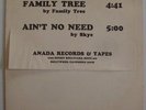 FAMILY TREE / SKYE family tree / aint no need 12