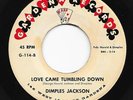 Mod Popcorn R&B 45 DIMPLES JACKSON Love Came Tumbling Down Gardena HEAR Great