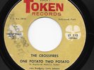 Garage Punk 45 CROSSFIRES One Potato Two Potato/That'll Be The Day Lucky Token