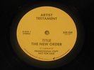Thrash Speed Metal Vinyl LP -  Testament - The New Order 1988 Promo - Megaforce