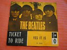 THE BEATLES: Ticket to ride/ Yes it is. Norway 1965