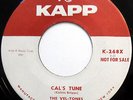 VEL-TONES 45 Cal's Tune / Playboy DOO WOP 1959 Kapp PROMO cc999