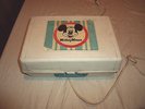 Sears Walt Disney Productions Mickey Mouse Record Player 45 & 33 in Case