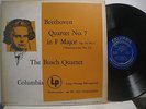 Beethoven Quartet no 7 (Rasoumovsky no 1), Busch Quartet...Columbia ML 4249 mono