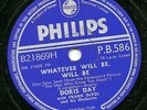 UK #1 DORIS DAY 78 (QUE SERA SERA) WHATEVER WILL BE, WILL BE PHILIPS PB 586 EX-