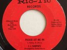 JJ BARNES northern soul 45 Please Let Me In / I Think I Found A Love   Ric-Tic