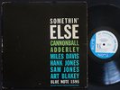 MILES DAVIS Somethin' Else LP BLUE NOTE 1595 US 1958 JAZZ EAR DG MONO 1st Press
