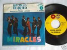 THE MIRACLES Broken Hearted MINT TAMLA 45 & RARE PICTURE SLEEVE