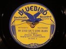 78 RPM  Jimmie Rodgers & Louisville Jug Band/Jesse Rodgers, Bluebird 5942, EE+
