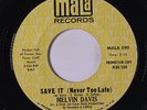 MELVIN DAVIS: Save It / This Love Was Meant To Be 45 (dj) Soul