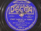 78 RPM   Joseph Falcon / Cleoma Falcon, Decca 17034,  VV+ / V+ Cajun