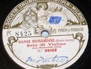 Antique FONOTIPIA Recording No. 39191/63 Violin Solo by Jan Kubelik, Milano