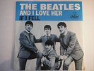THE BEATLES 45 AND I LOVE HER IF I FELL VINYL  RECORD 1964 LENNON MCCARTNEY MINT