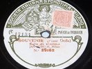 Antique FONOTIPIA Recording No. 39193/62  Violin Piano Jan Kubelik, Milano RARE
