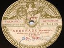 Antique FONOTIPIA Recording No. 39884/191 Jan Kubelik Violin Solo With Piano