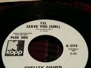 SHELLEY FISHER: I'll Leave You / Saint James Infirmary 45 (dj) rare Funk