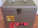 Vintage 1950s Amfile Platter-Pak Metal 78 Record Case Square Dance Caller vinyl