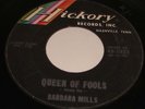 BARBARA MILLS HICKORY 45 QUEEN OF FOOLS. ORIGINAL 1ST PRESS