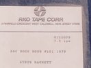 STEVE HACKETT BBC ROCK HOUR ORIGINAL 1979 READING FESTIVAL REEL TO REEL
