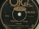 Mountain City Blues, Lazy Mama, Clarence Williams, King Oliver Okeh 8592 78 rpm