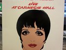 LIZA MINNELLI LIVE AT CARNEGIE HALL LP RARE ANDY WARHOL COVER ONLY CALTEL
