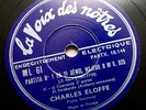 CHARLES ELOFFE piano J.S.Bach partita french La voix des notres ML61 2x 78 rpm