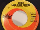 Northern Soul 45 Lou Rawls When Love Goes Wrong on Capitol HEAR