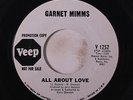 GARNET MIMMS: All About Love / The Truth Hurts 45 (dj, close to M-) Soul