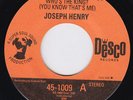 JOSEPH HENRY Who's The King RARE orig Desco 45 FUNK DANCER northern soul LISTEN