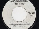 BEATLES 45 LET IT BE DIALOGUE FROM MOTION PICTURE WLP ABKCO APPLE PROMO