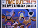 DAVE BRUBECK w/PAUL DESMOND TIME OUT RARE ORIG'59 COLUMBIA 6-EYE STEREO LP MINT=